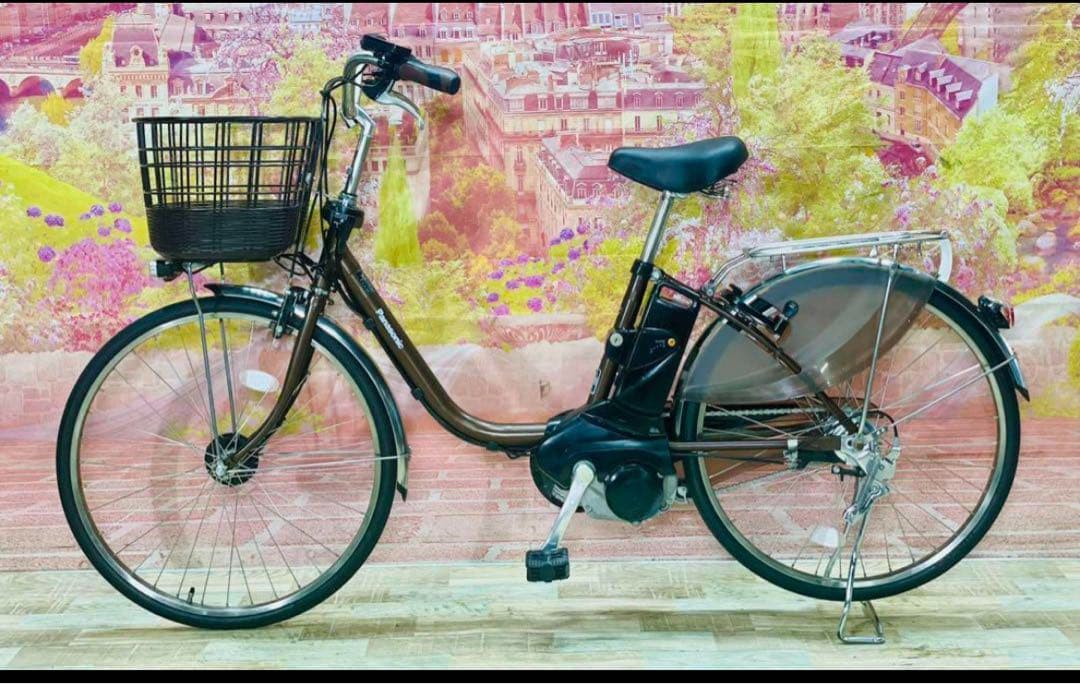 K2438 電動自転車パナソニック ママチャリ 24インチ 送料無料