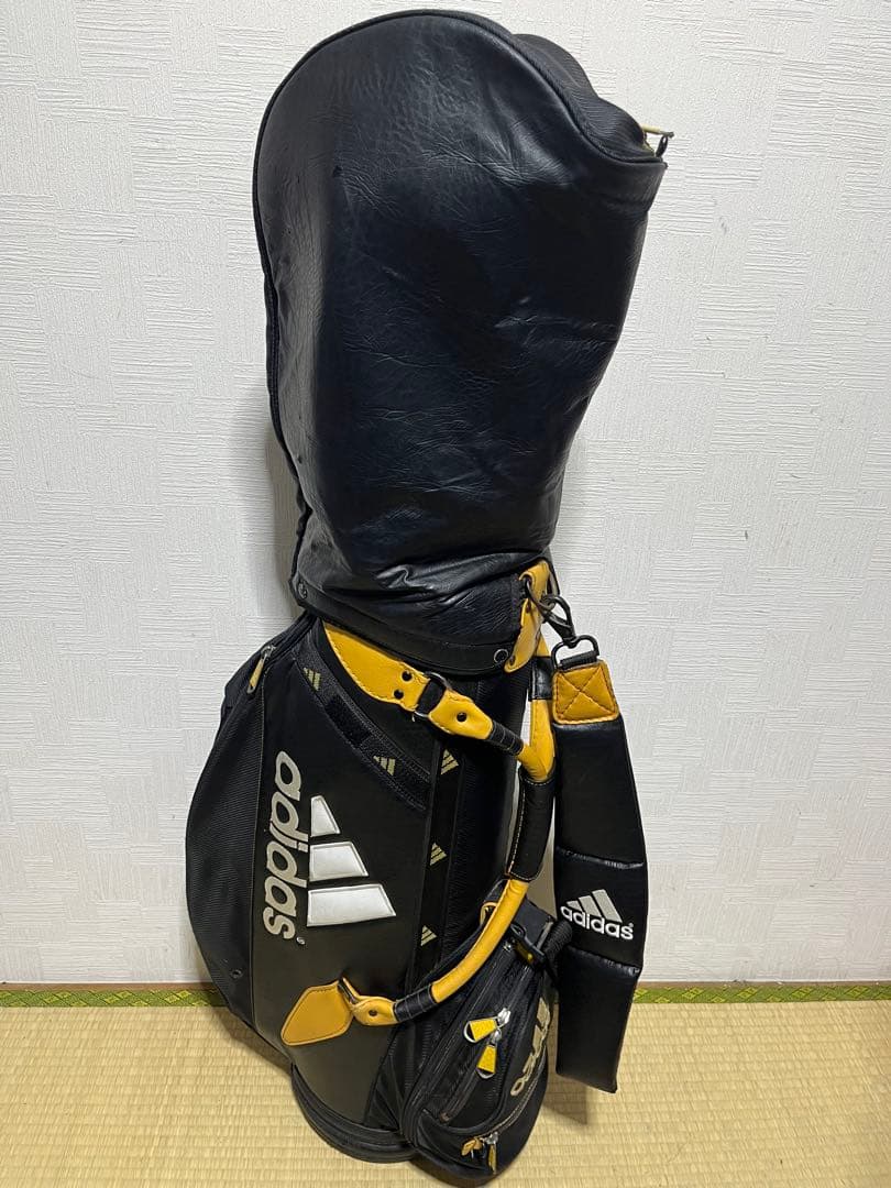 稀少品！adidas アディダス キャディーバック 9.5型　フードカバー付属