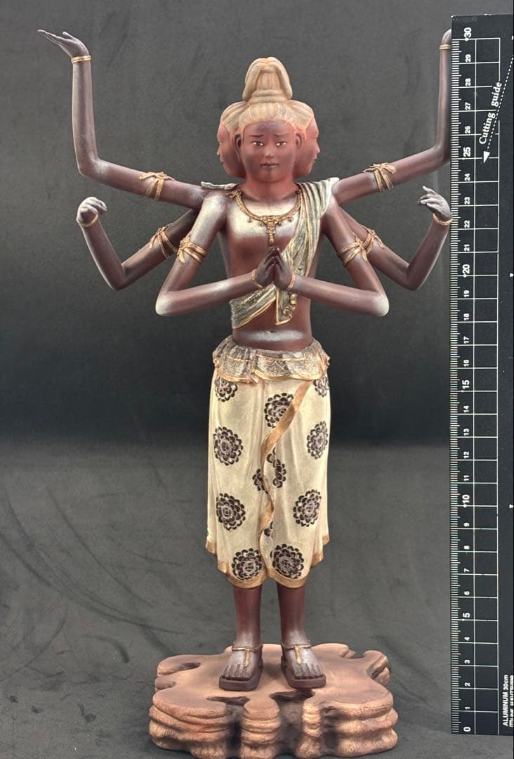 イスム スタンダード 30cm阿修羅 仏像 ポリストーン　美品