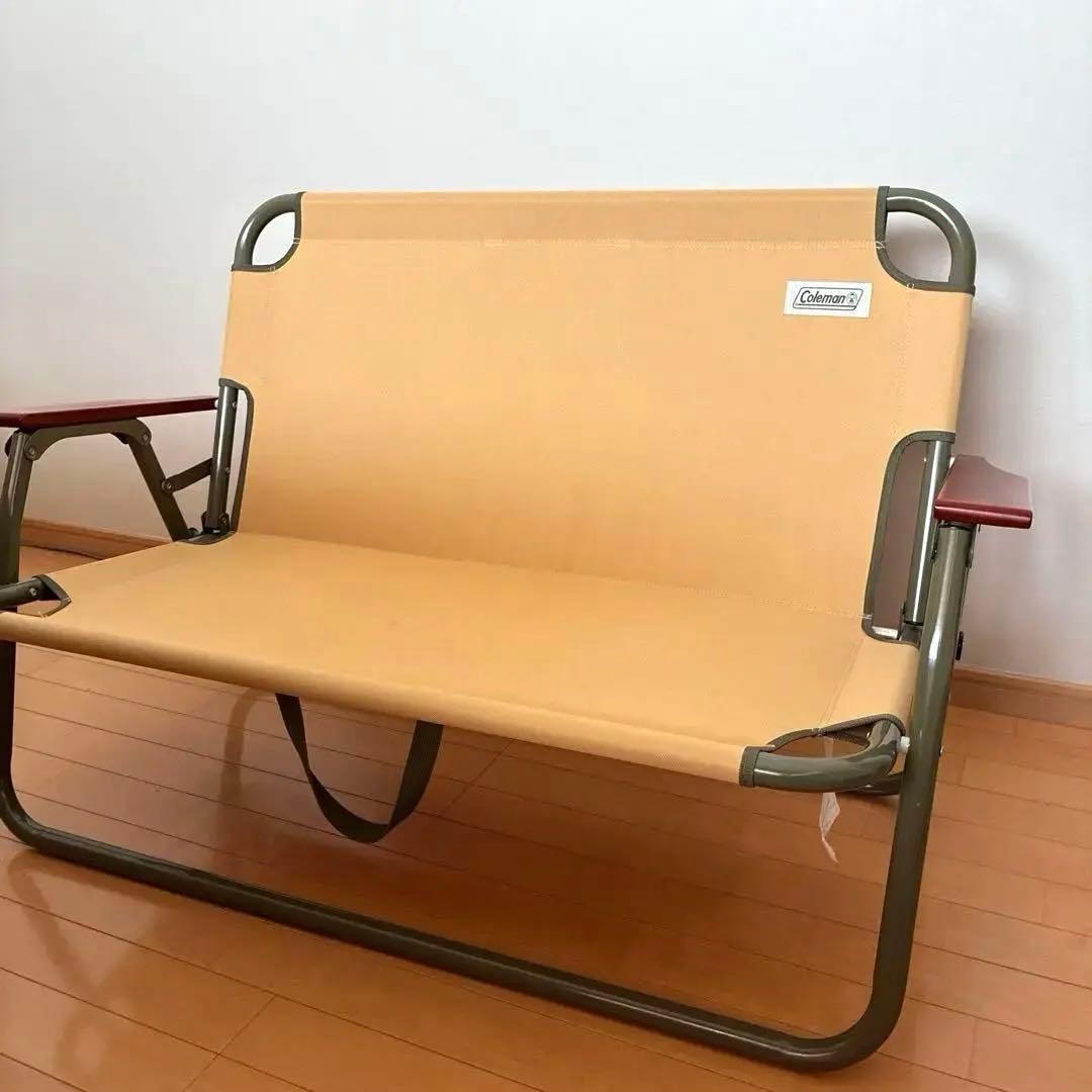 Coleman 折りたたみアウトドアベンチ ベージュ