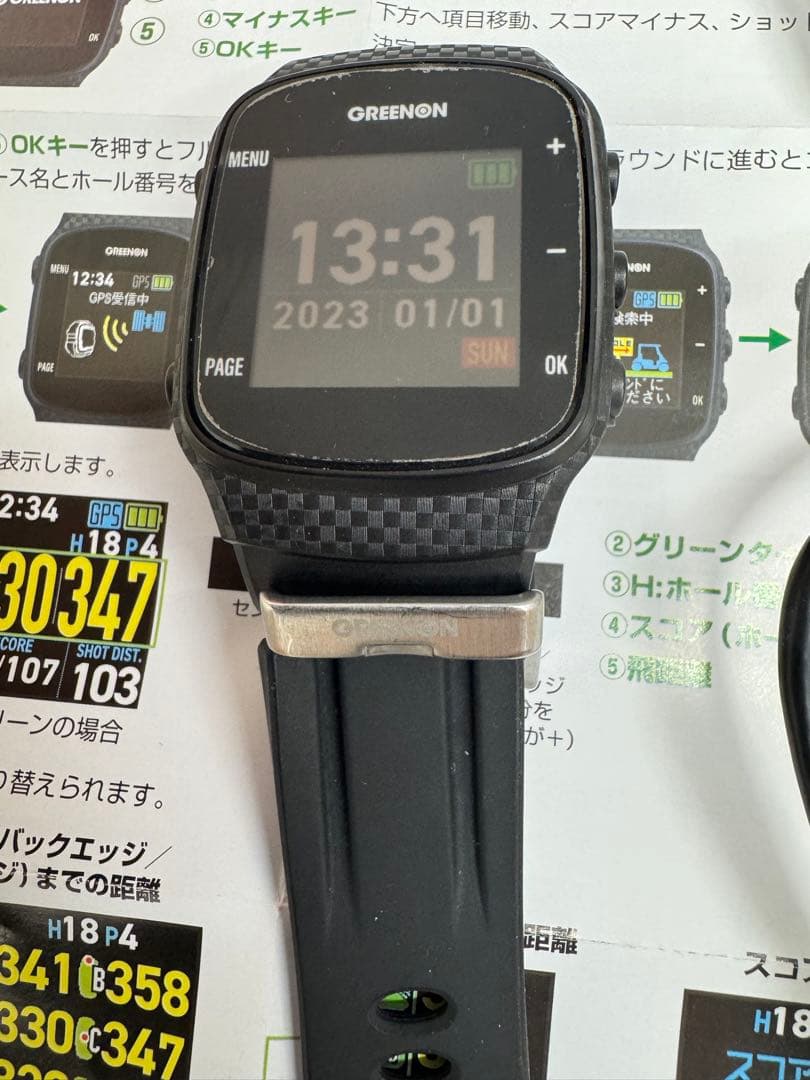 GREENON ゴルフウォッチ GN101 美品