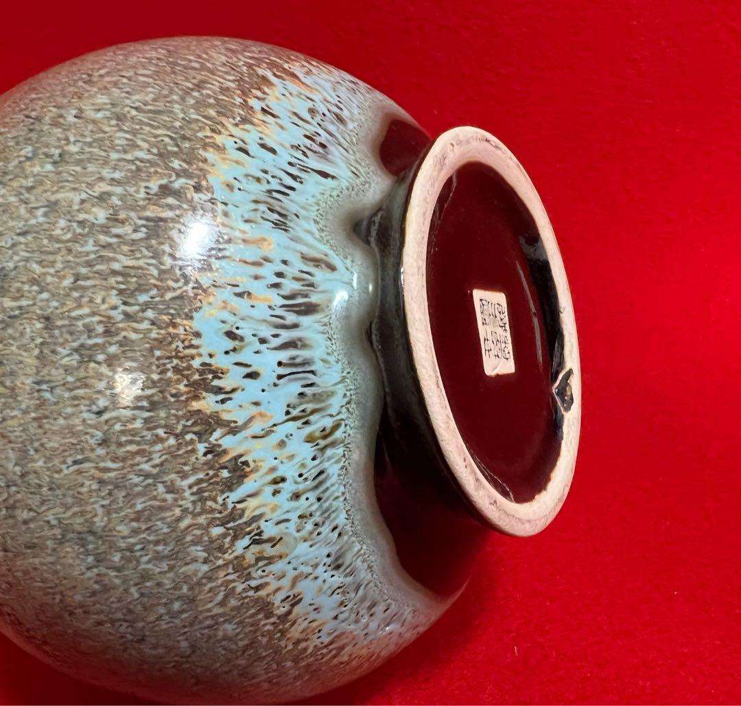 中国美術 古玩 中國磁州窑製花瓶 花器 花入