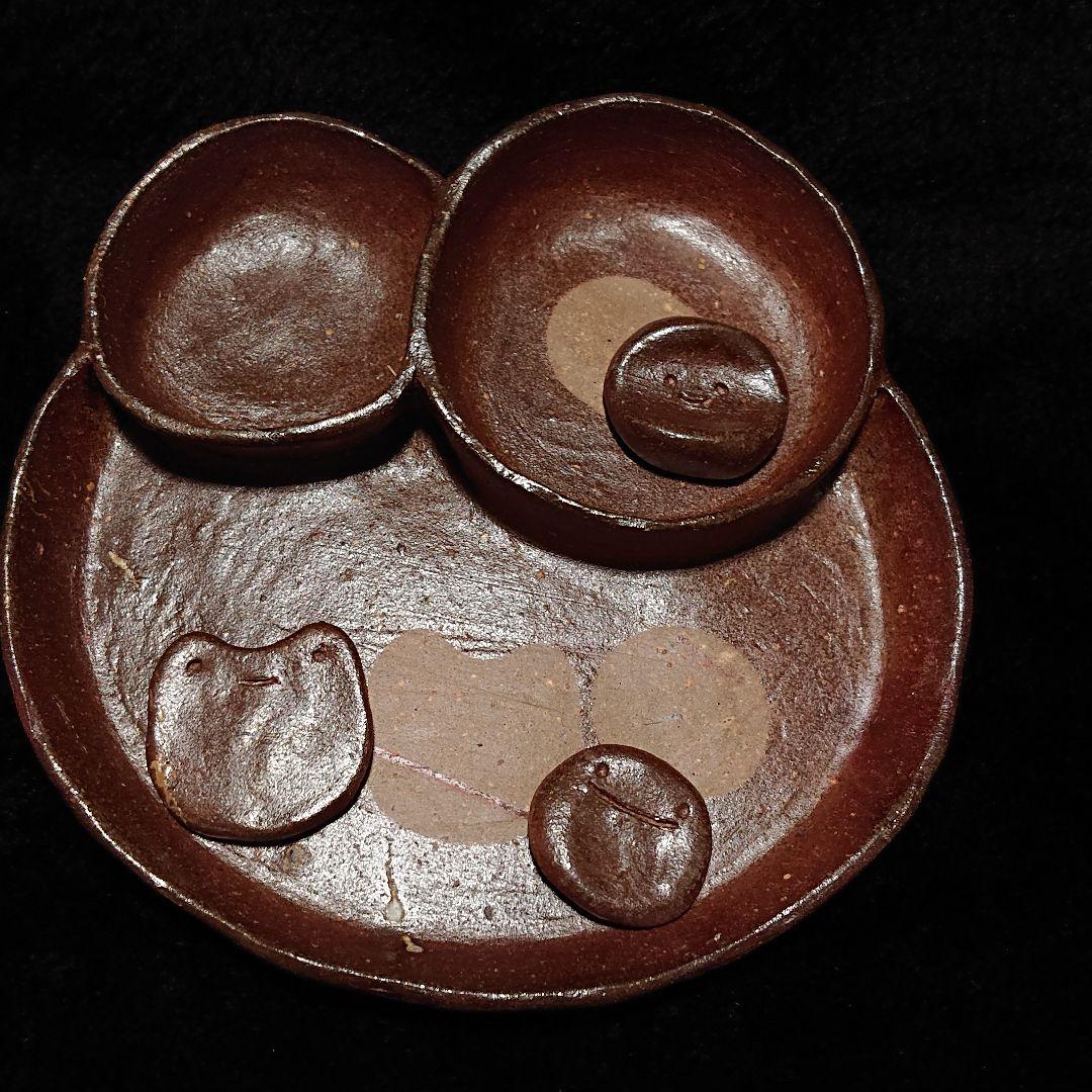 【2324】.プレートセット…備前焼