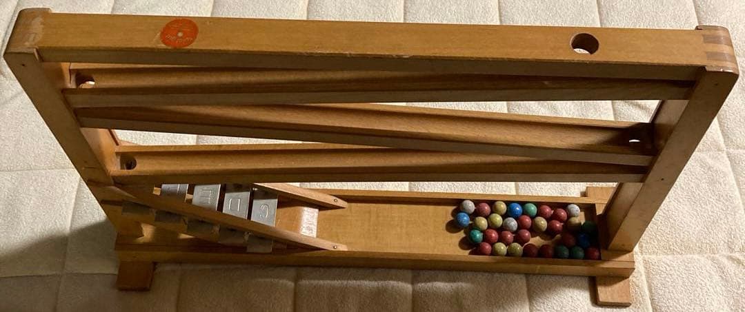 木製知育　ボール　Beck(ベック)社　クーゲルバーン シロフォン付き玉の塔