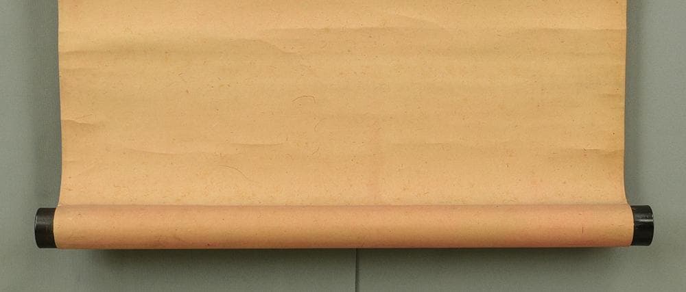 江上瓊山 掛軸 水墨画 梅図 肉筆 紙本 合箱 南画家 書家 長崎 明治期