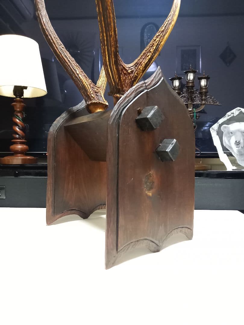 希少　アイヌ　民芸　楔　手彫り　ヴィンテージ　ハンティングトロフィー