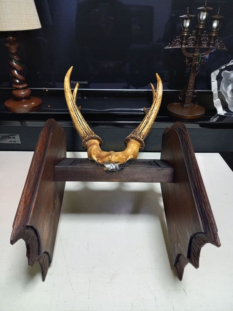 希少　アイヌ　民芸　楔　手彫り　ヴィンテージ　ハンティングトロフィー