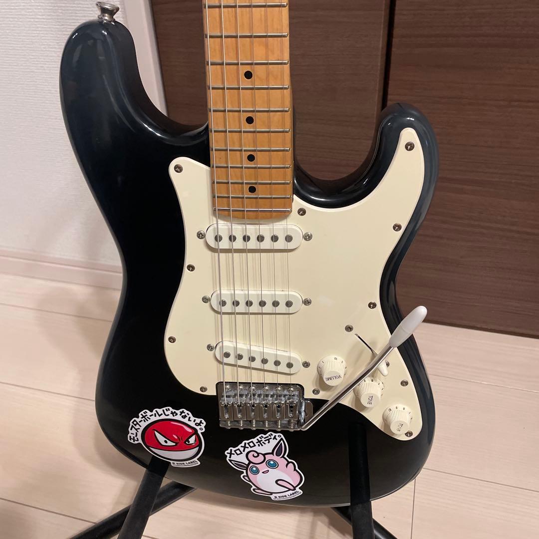 LiadBack ストラトキャスター ショートスケール ブラック ケース付き