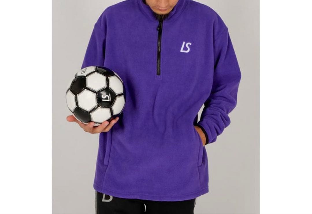 新品未使用 ルースイソンブラ ハーフジップ フリース Mサイズ　刺繍　防寒