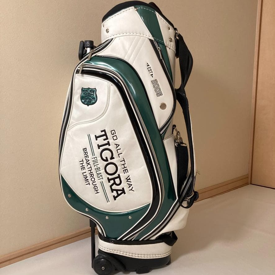 【しおちゃん】TIGORA　キャディバッグ 9型 カート式 クラブケース