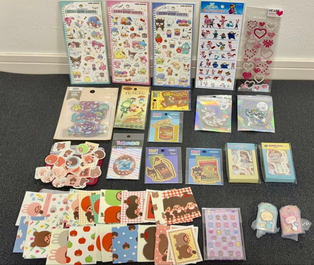 まとめ売り　おはじきシール　おしりシール　 立体シール　ぷくぷく　ステッカー等