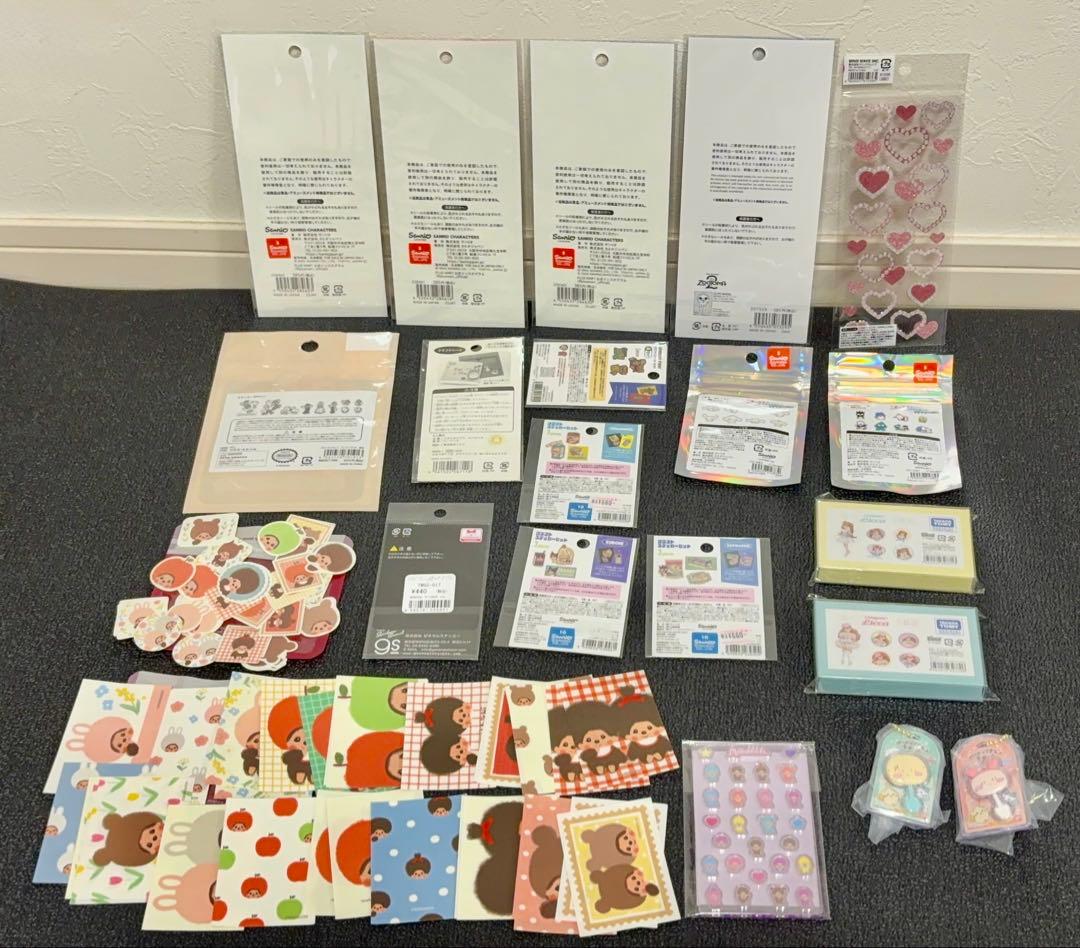 まとめ売り　おはじきシール　おしりシール　 立体シール　ぷくぷく　ステッカー等