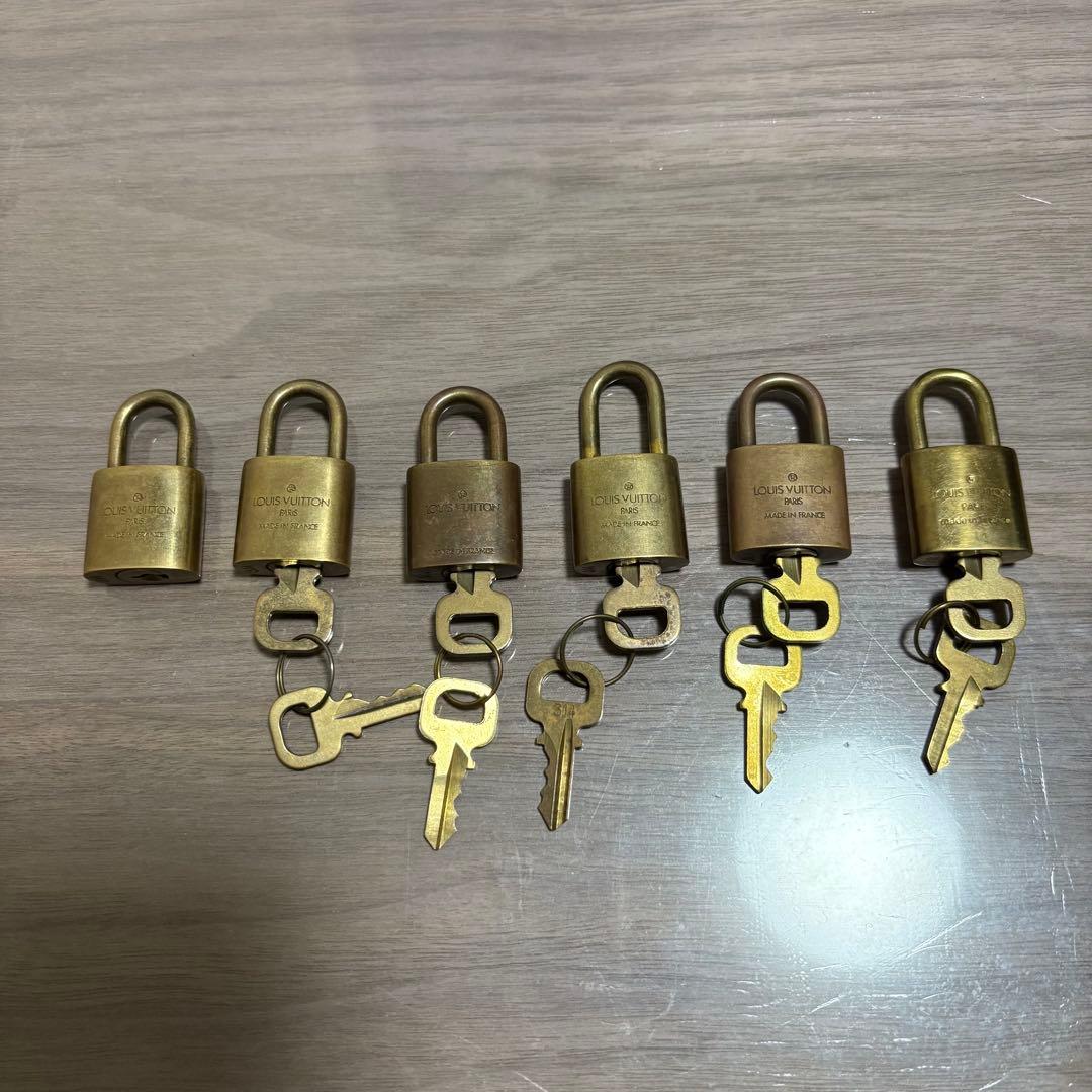 LOUIS VUITTON パドロック 南京錠 6個セット