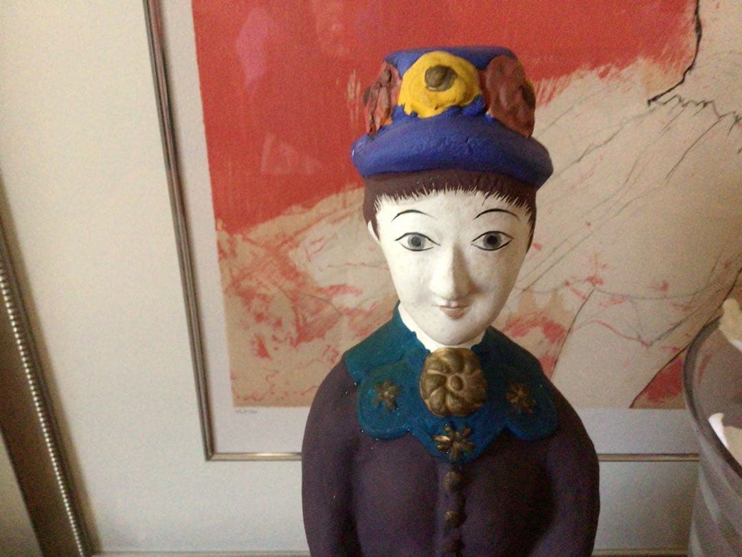 ⭕️⭕️【美品】古賀人形 西洋婦人 工芸品　土人形⭕️⭕️