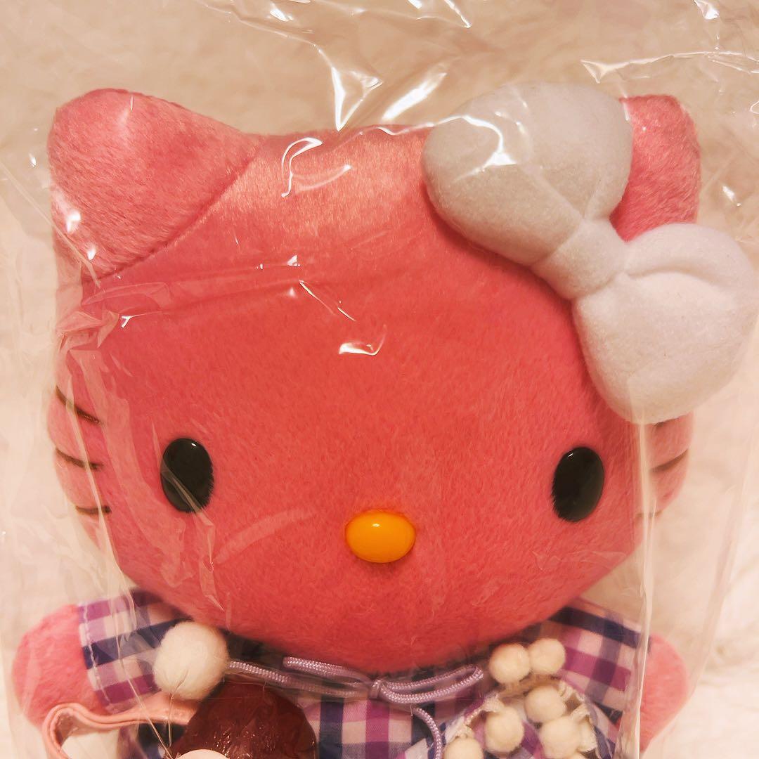 希少レア　ハローキティ　ピンクキティ　ぬいぐるみ　2005 平成レトロ　チェック