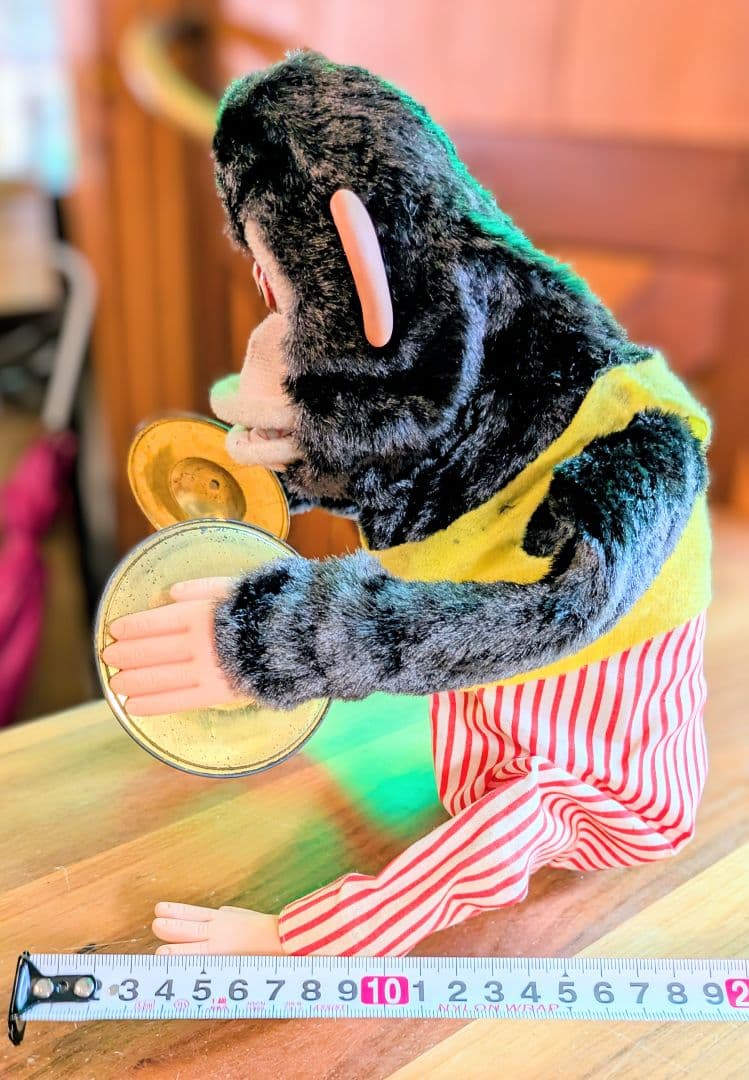 ❤️賑やかわんぱくスージー！　シンバルを持つおもちゃの猿 ❤️1730