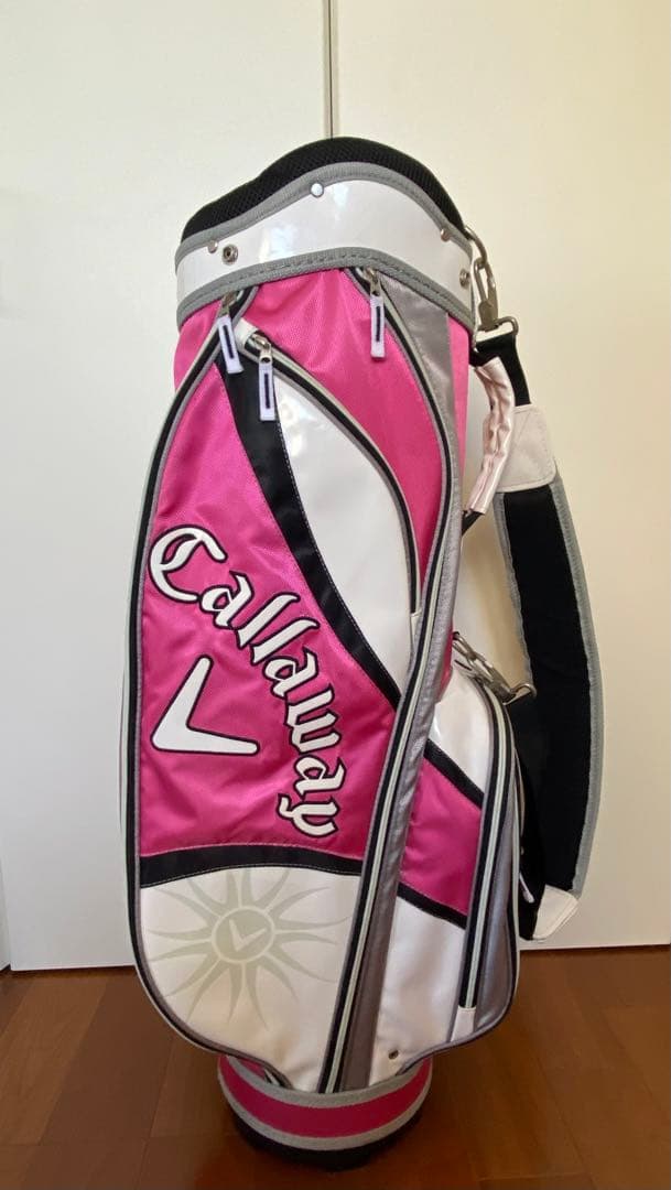 送料込み キャロウェイ ピンク ソレイユ　レディース ゴルフ キャディーバッグ