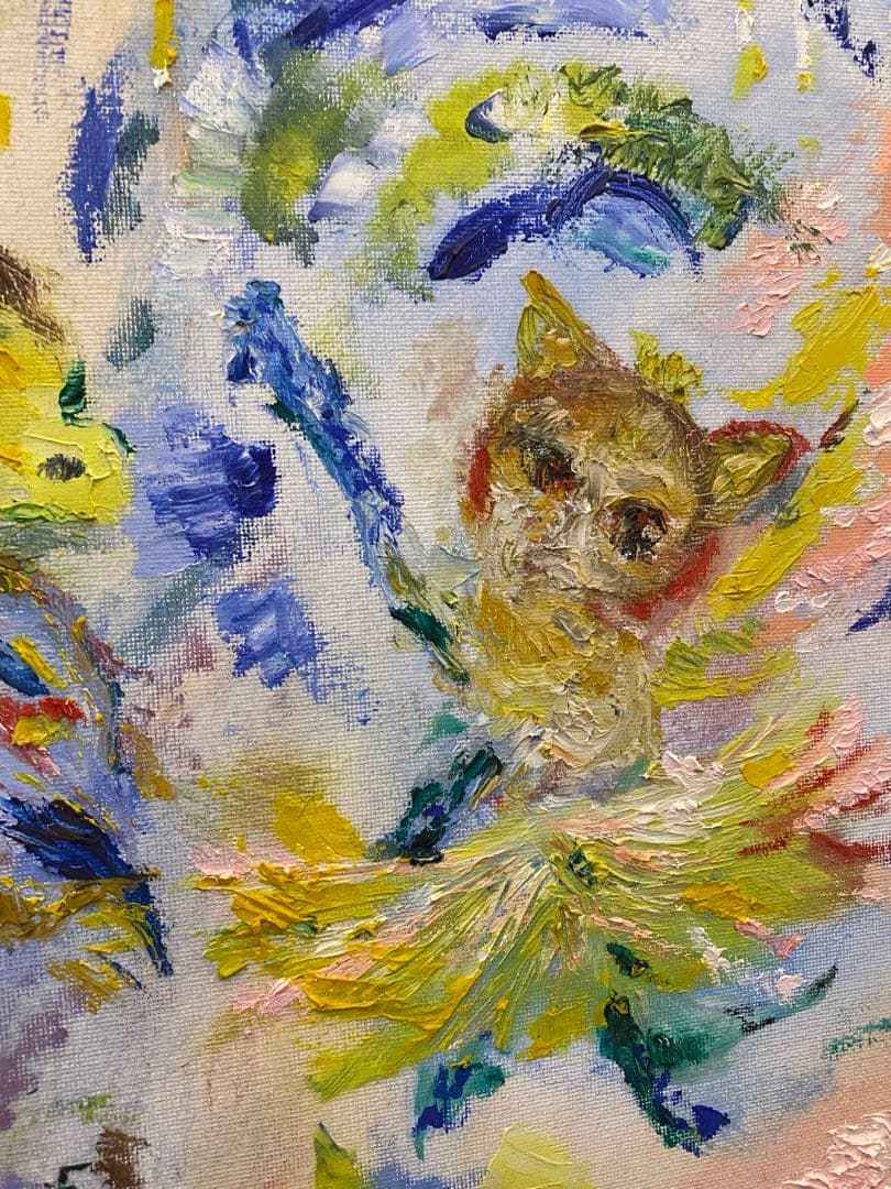 油彩　【practice dancing 】　一点もの　4F