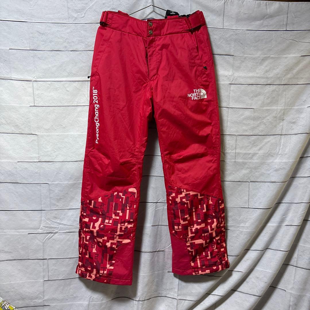 美品ノースフェイス　スキーパンツ　スノーウェア　メンズXS レディースM相当