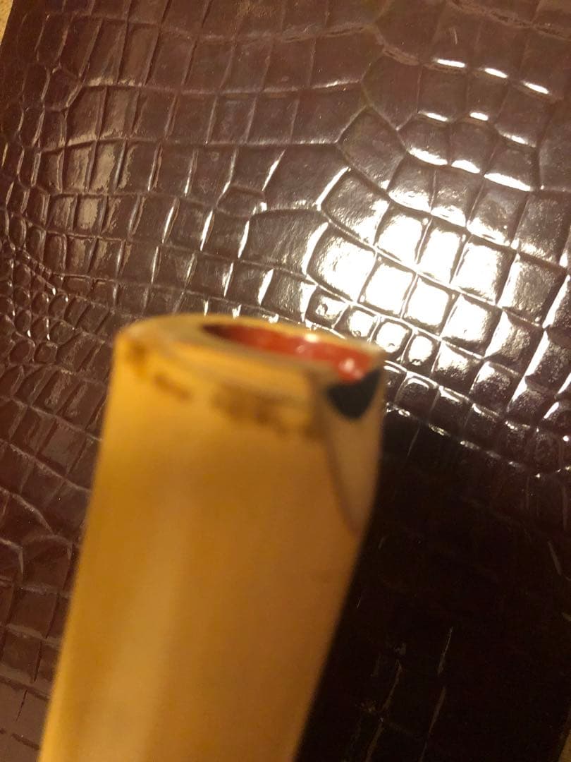 真山銘　尺八　一尺七寸　都山流　銀三線