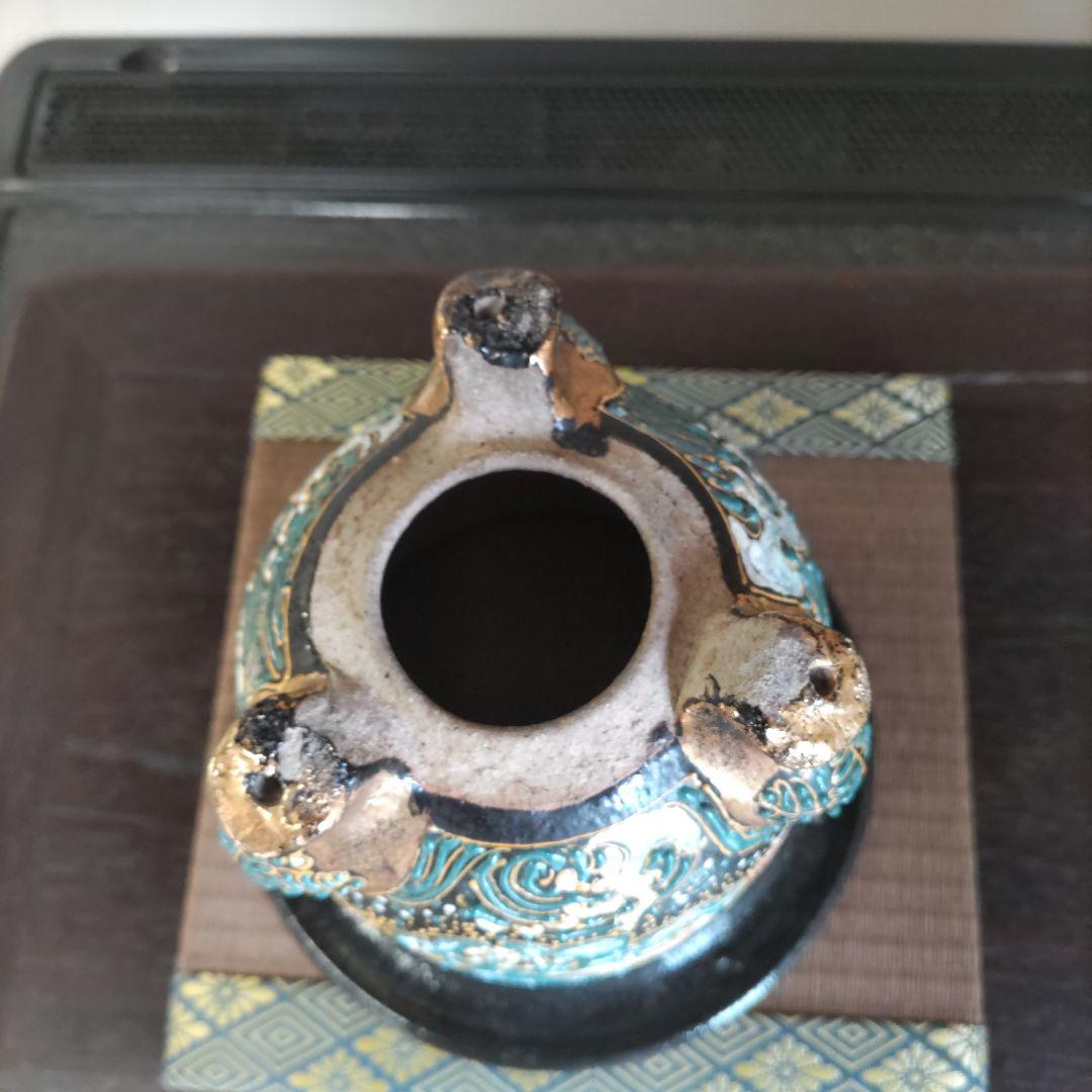 万年青鉢、 金彩龍図 、蘭鉢 、盆栽鉢 植木鉢、 東洋ラン 鉢、時代物、未使用鉢