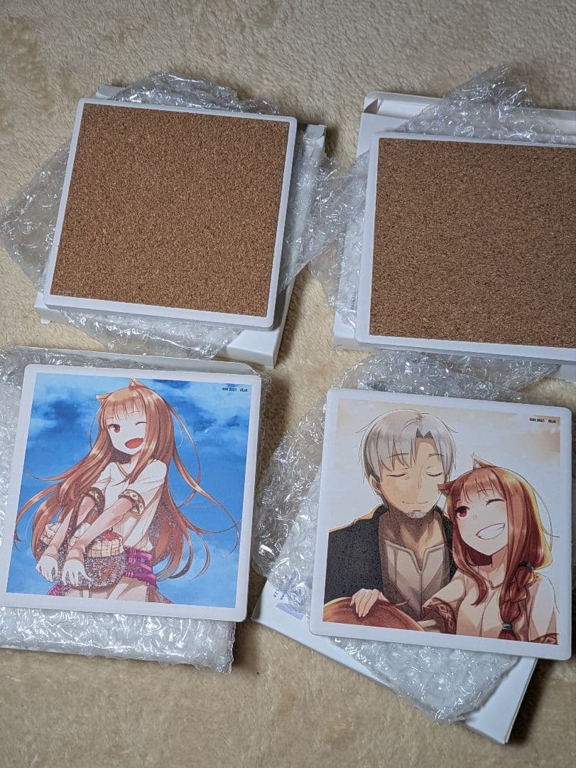 狼と香辛料　コースター　4点セット