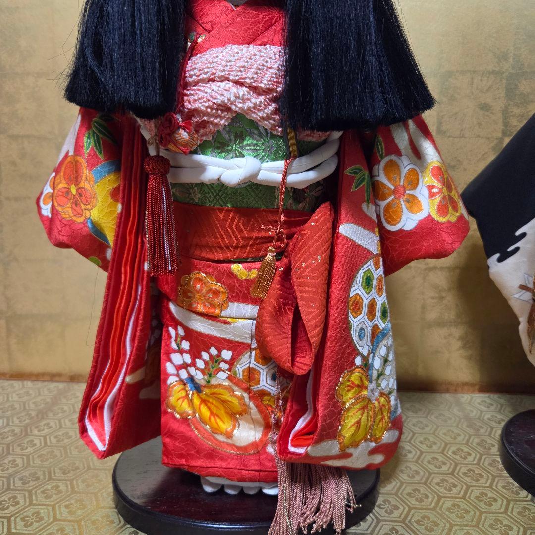 松寿作　 市松人形 　2体　男の子　女の子