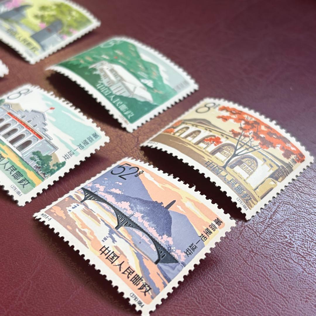 【未使用】　中国切手　特６５　革命の聖地延安　６種完