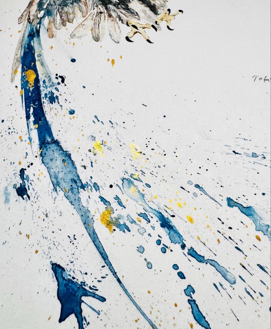 鷲 鷹 イーグル 額装済