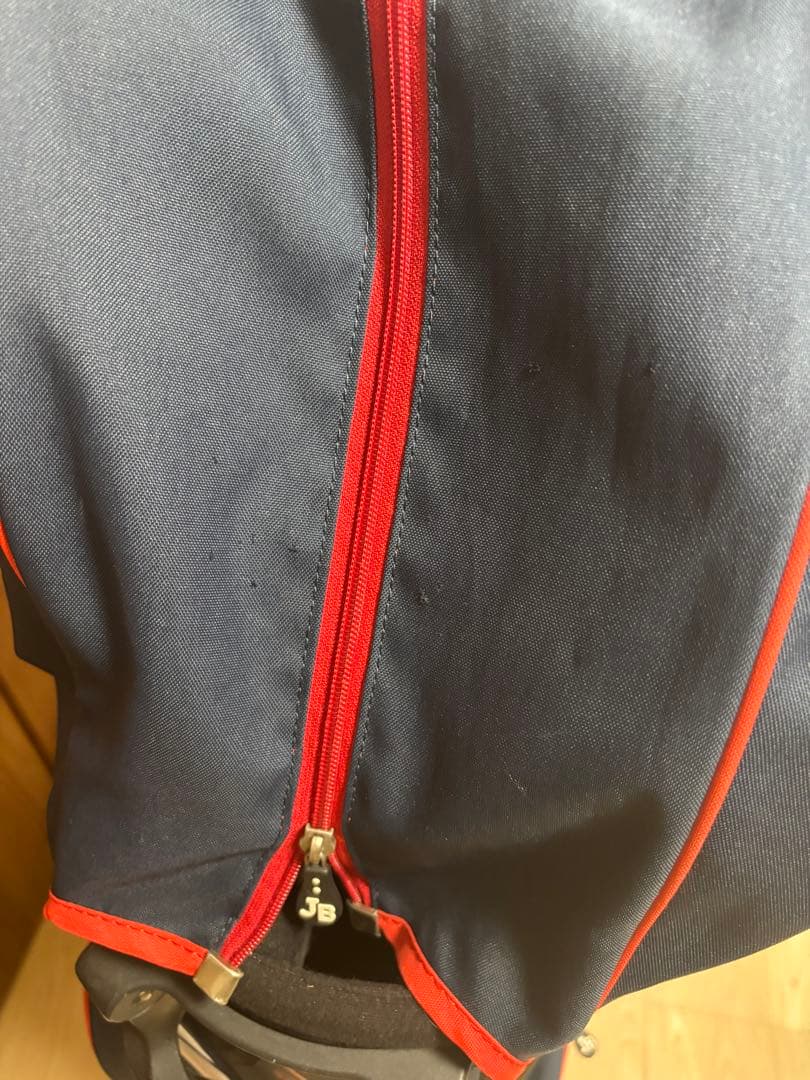 JACK BUNNY スタンドゴルフバッグ ネイビー レッド