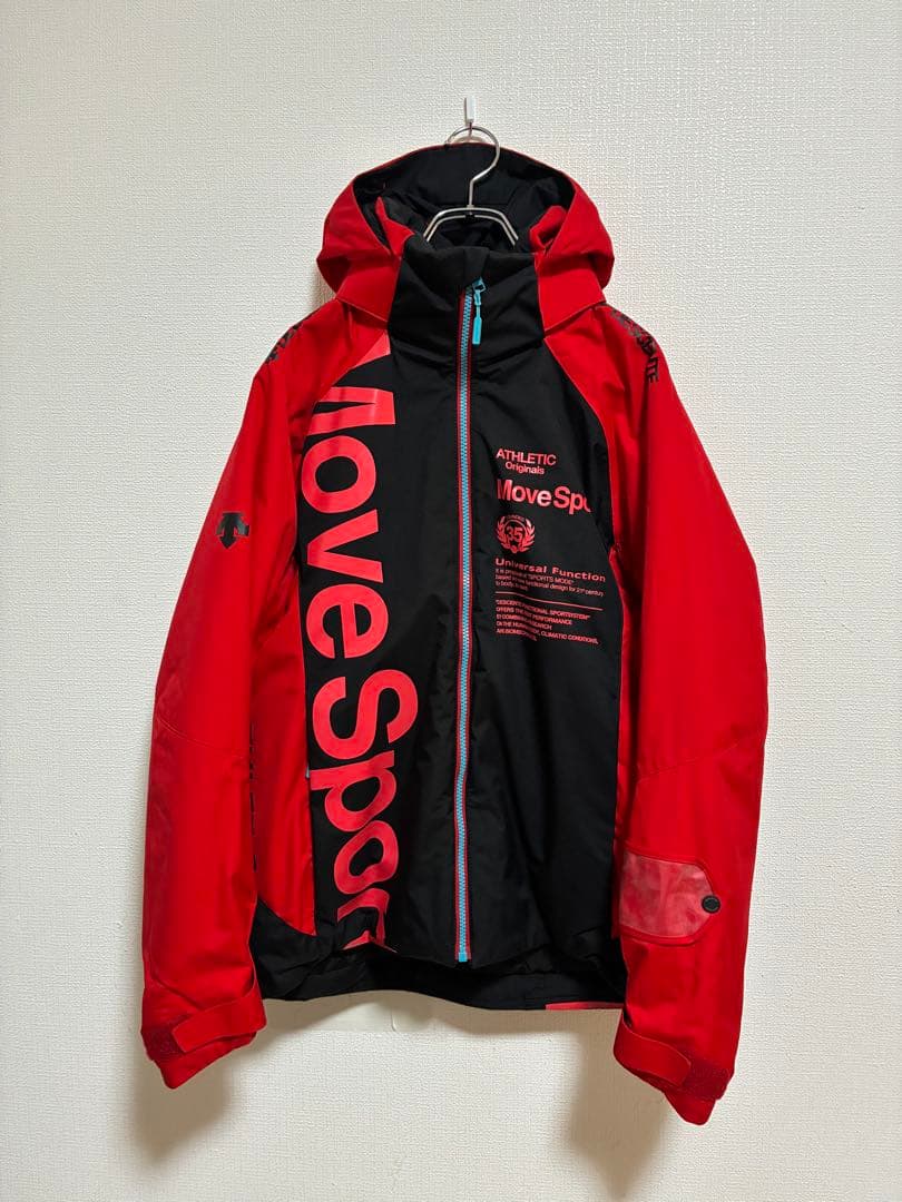 美品 MOVE SPORT スキーウェア M 赤 DESCENTE デサント