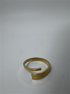 《美品/日本製18金》K18ゴールド オープンリング1.19g 11号