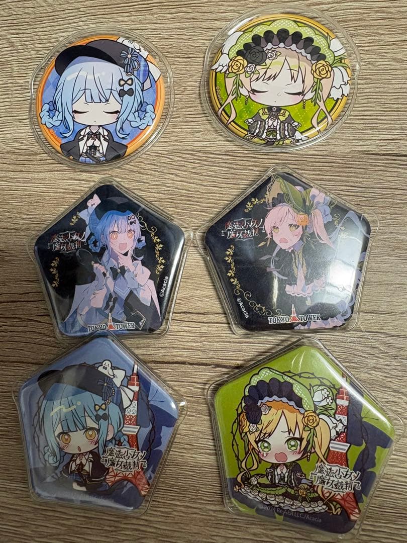 魔法少女ノ魔女裁判　缶バッジセット　橘シェリー＋遠野ハンナ