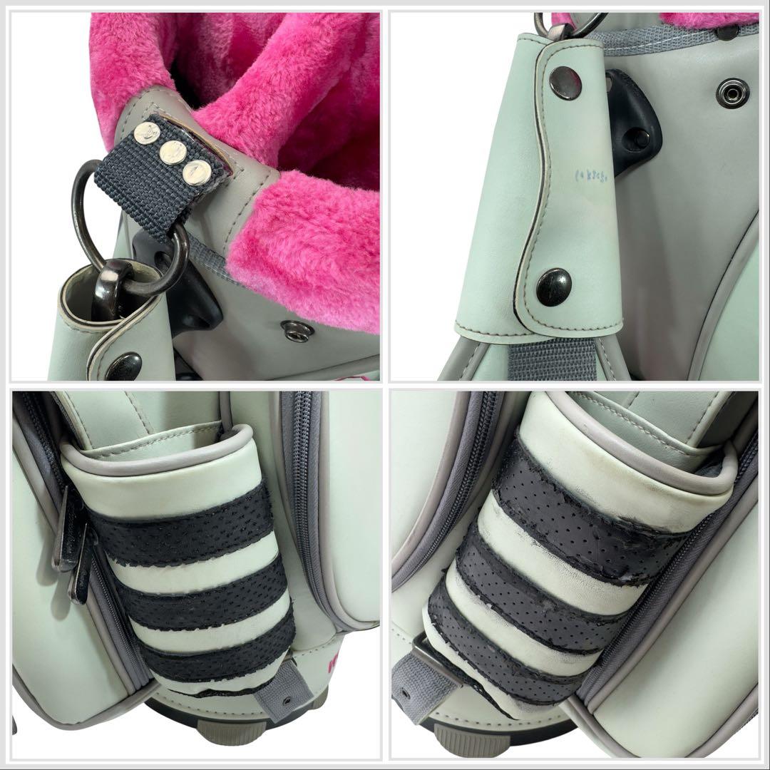 DOCUSドゥーカス ツアーモデルキャディーバッグ 2016 ピンク/グレー