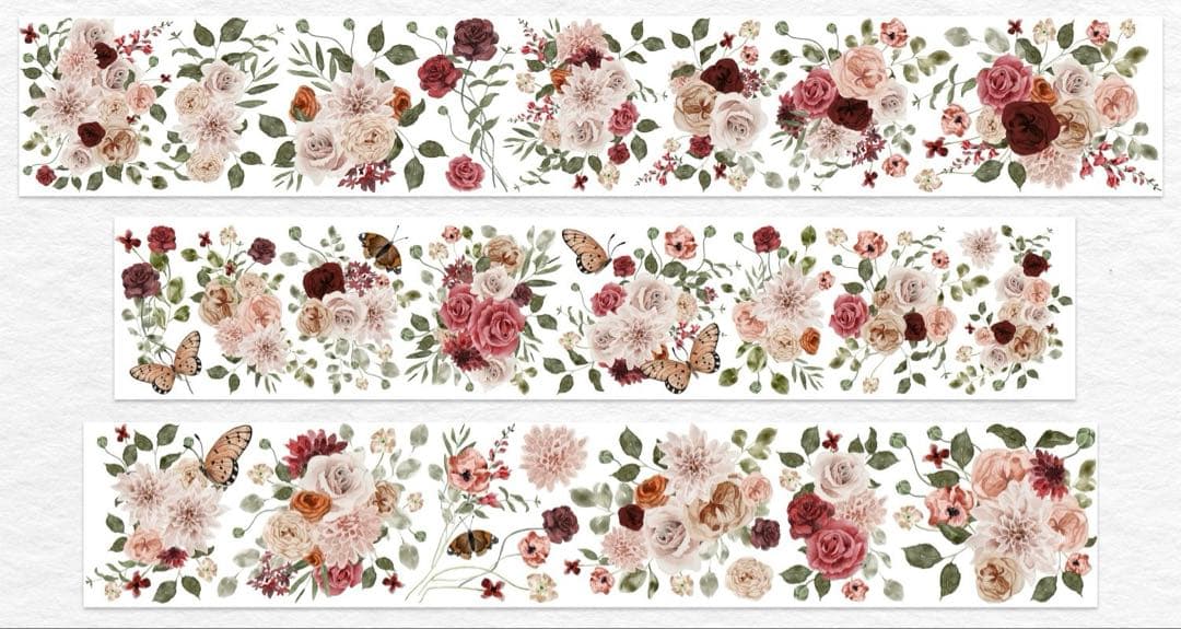 WT《花漾缤纷》海外マスキングテープ　マステ 【2616】