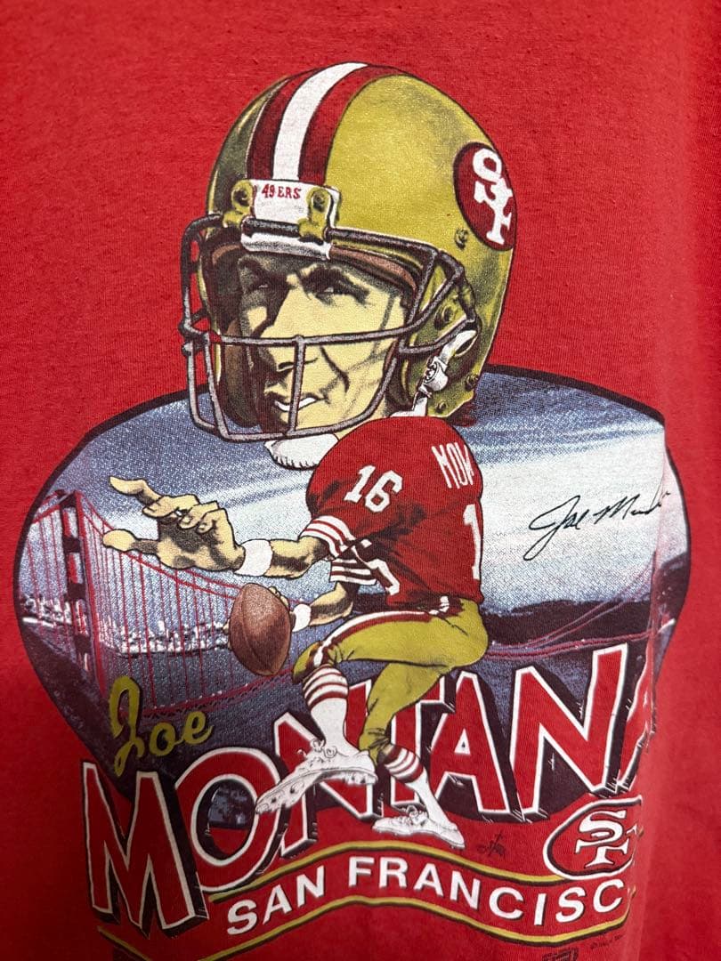 80s ヴィンテージ ジョー・モンタナ サンフランシスコ・49ers Tシャツ