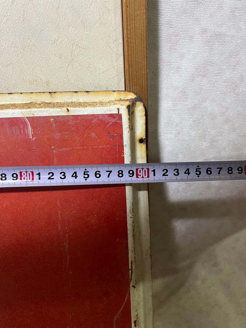 昭和レトロ コカ・コーラ 大型看板 Coca-Cola 年代物　大90㎝ｘ90㎝