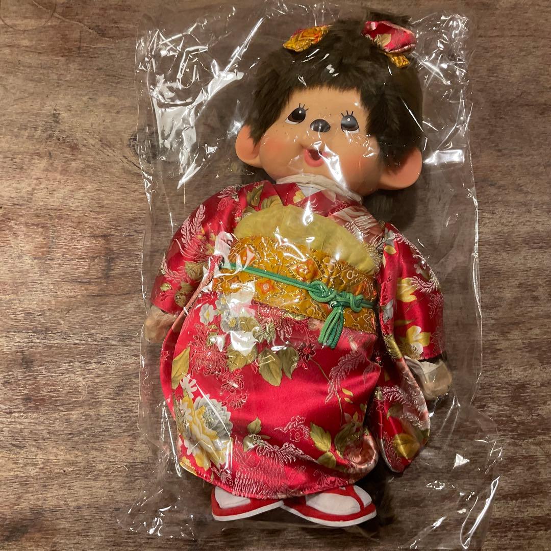 新品 未使用！振袖 モンチッチ Ｌ 女の子 大きい ぬいぐるみ 人形 セキグチ