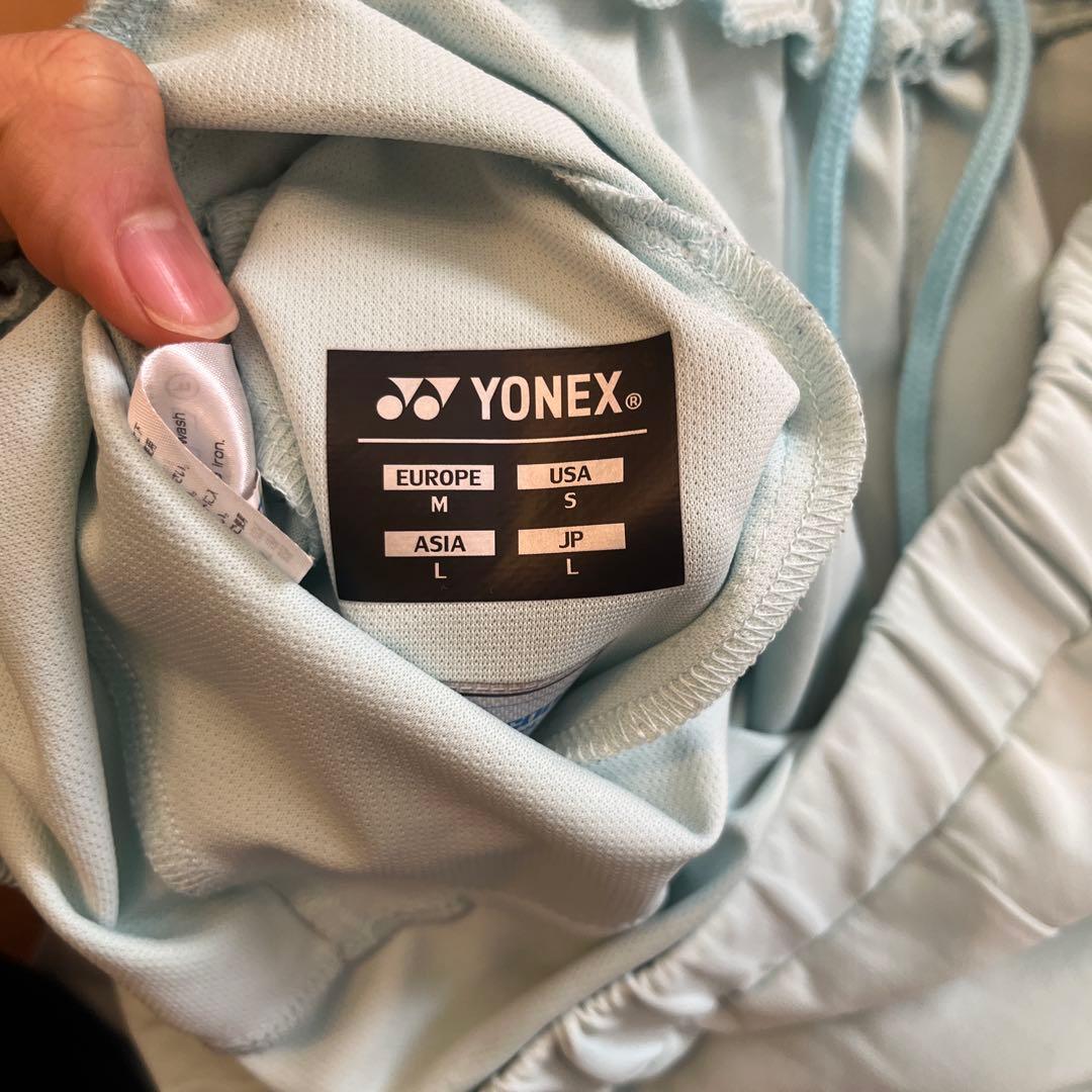 YONEX Tシャツ ハーフパンツ　水色　上下セット　ゲームシャツ