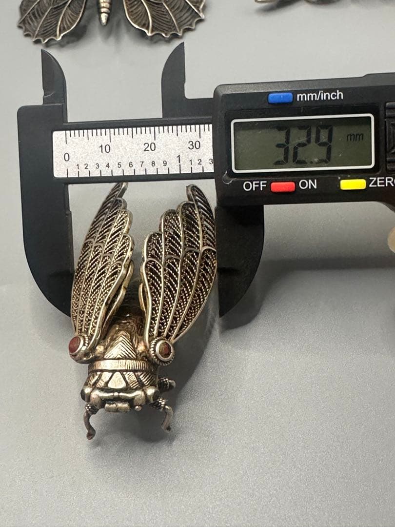 金属製昆虫ブローチセット