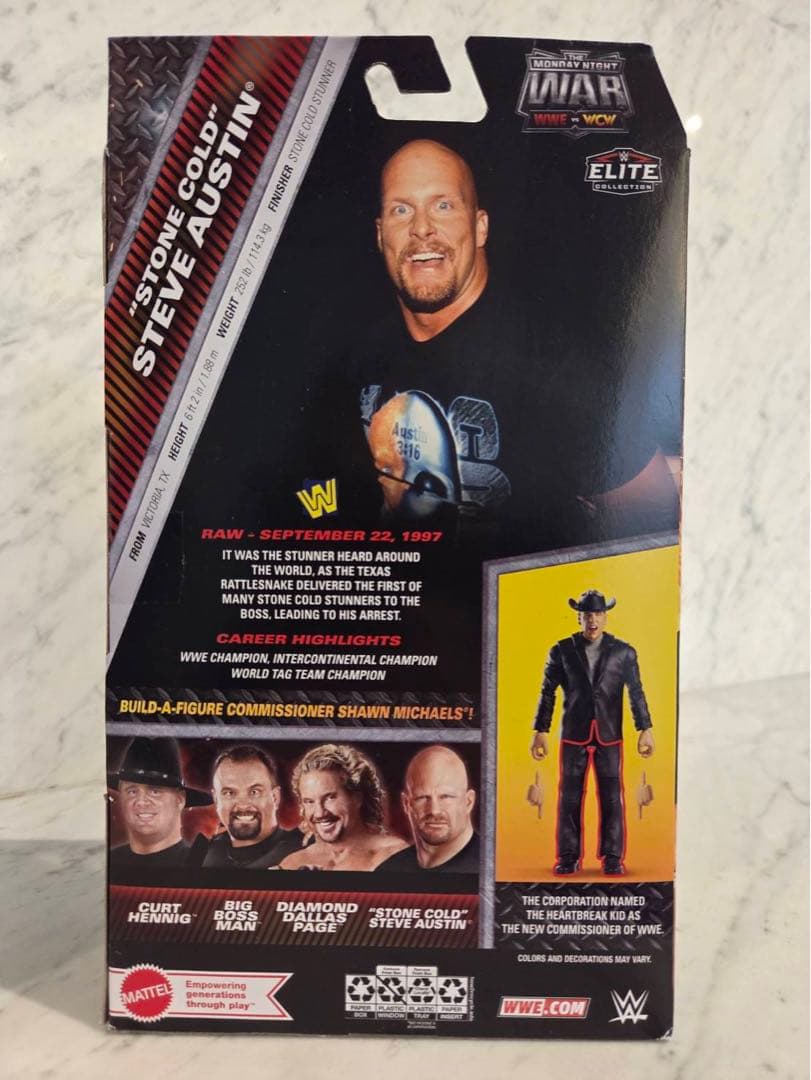 WWE マテル ストーンコールド スティーブ オースチン プロレス フィギュア