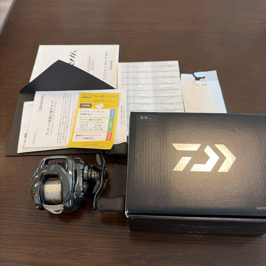 24スティーズ SV TW 100XH 右巻き　リールカバー付き