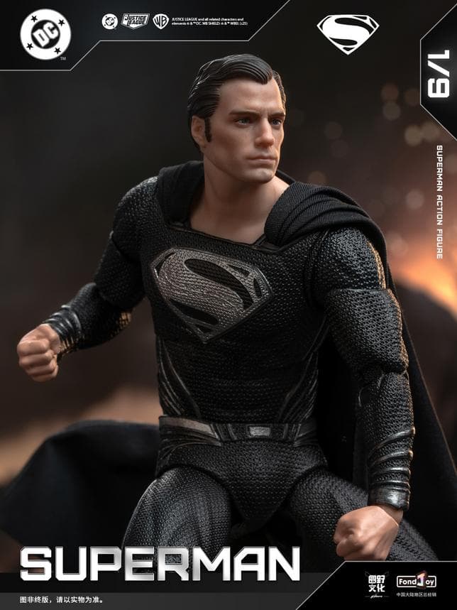 【Fondjoy】新品 正規品 スーパーマン ブラックスーツ DC1026