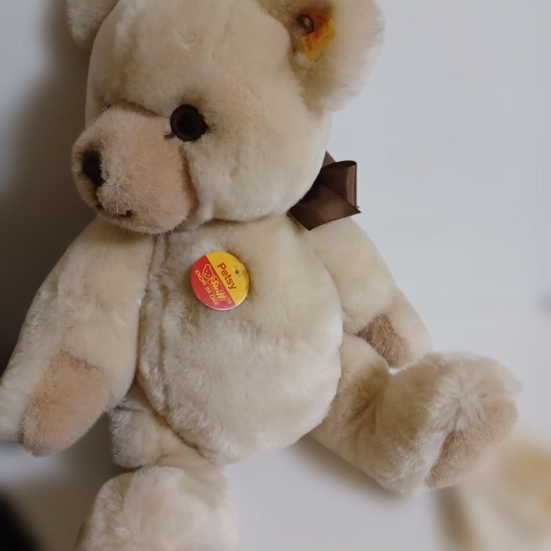 シュタイフ　テディベア　ぬいぐるみ　ペッツィー　Petsy　タグ付き　可動式