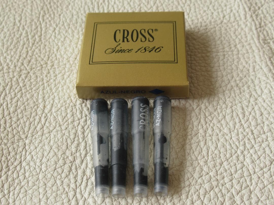 美品1970年代 箱付他◆クロス 10金張り ペン先585 14K M 万年筆