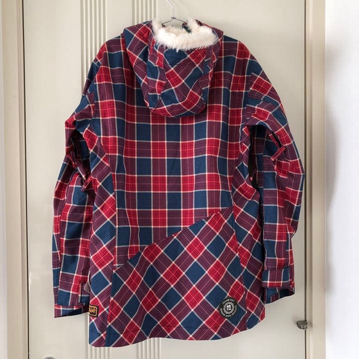 未使用　インハビタント　プロモデル　スノーボードウェア　チェック　ジャケット　赤