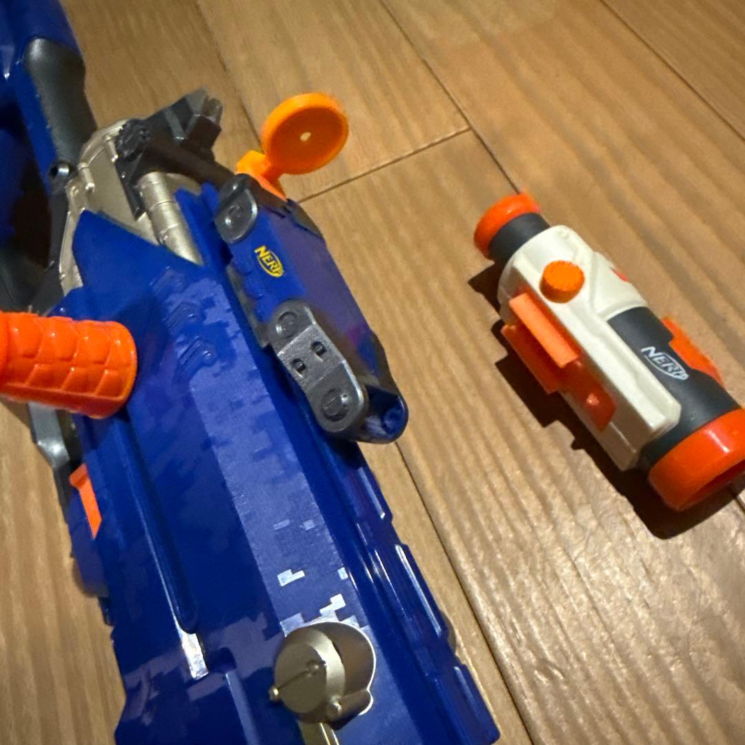 NERF スナイパーライフル　トイガン 青/オレンジ スコープ付き