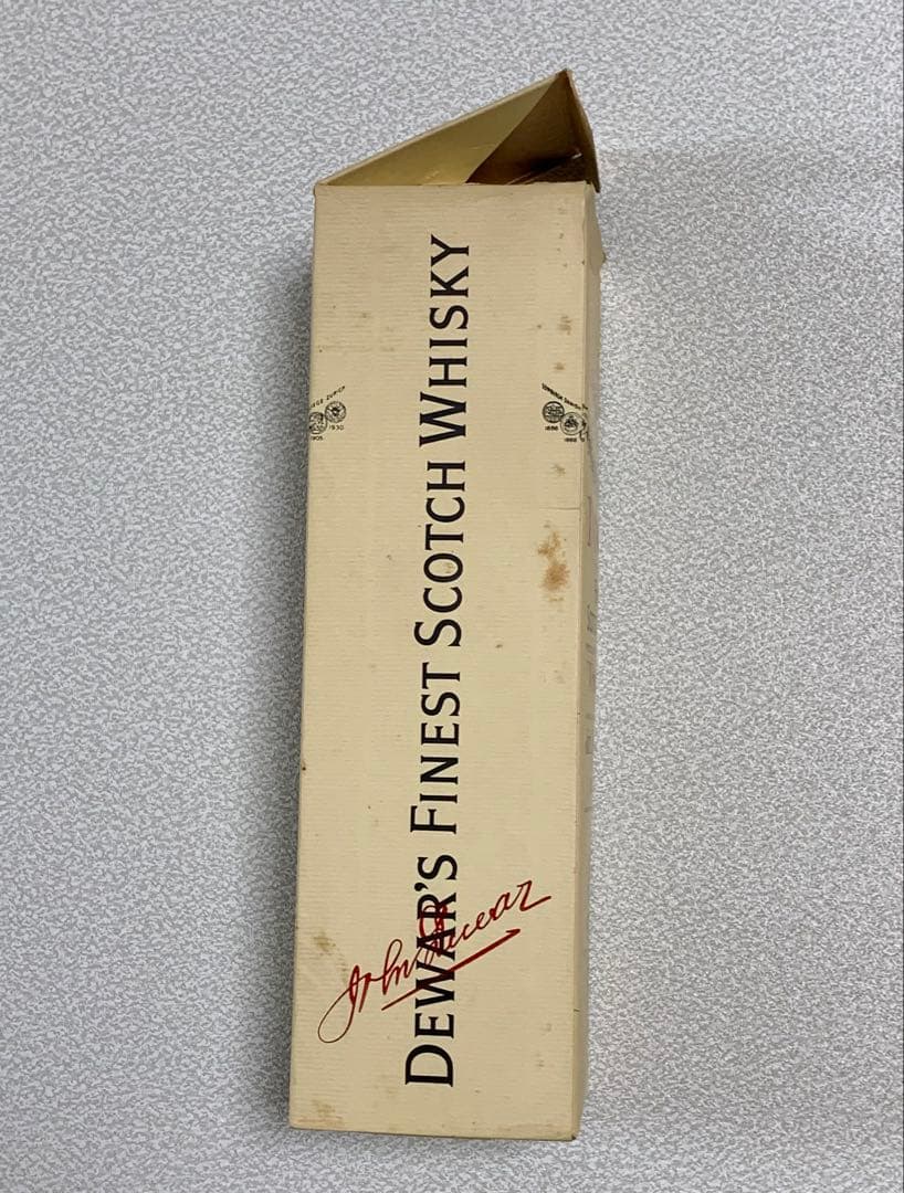 ★未開栓 デュワーズ ホワイトラベル ウイスキー 旧ボトル 黒紋章 白キャップ