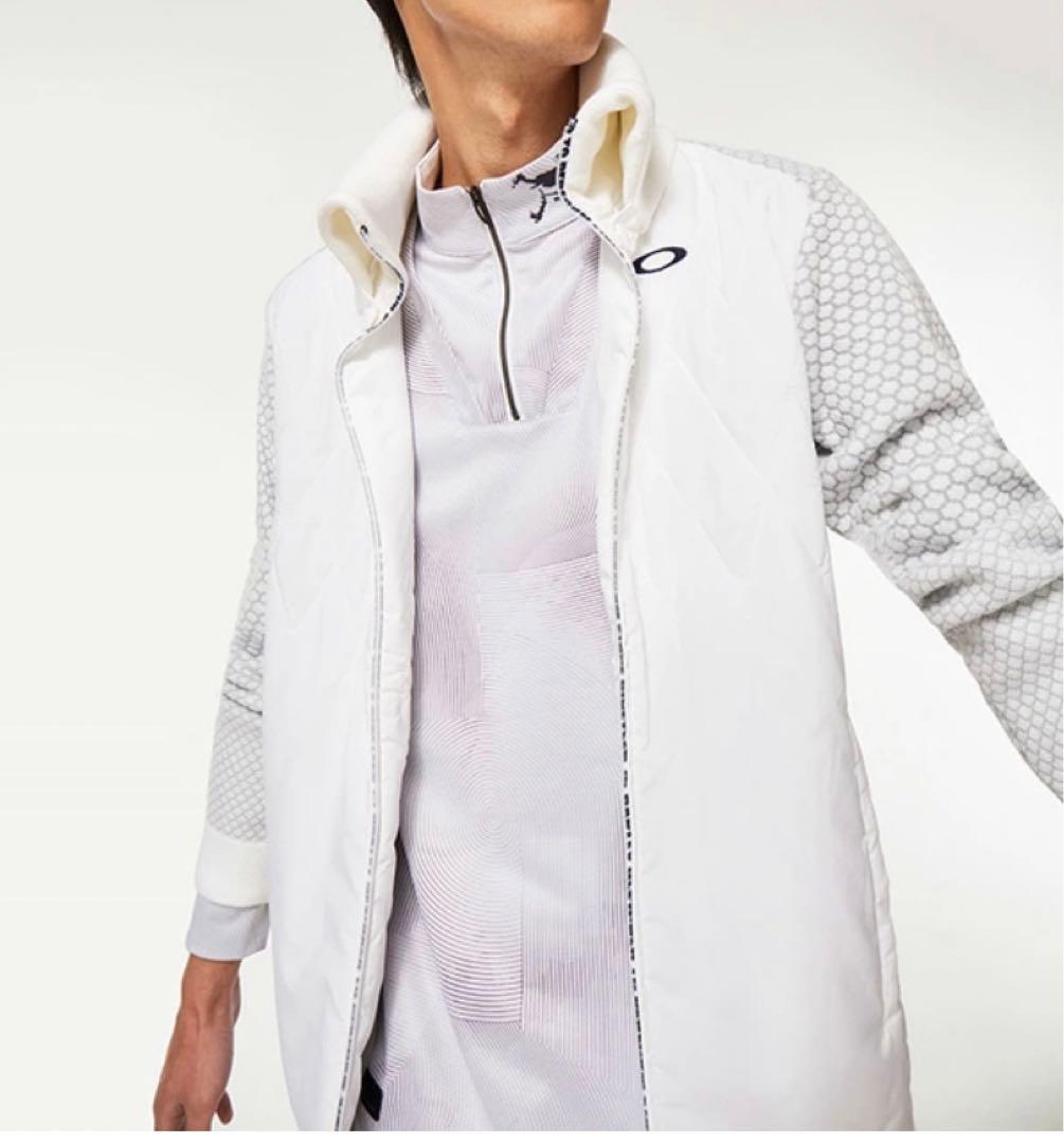 新品　白　M ゴルフ　オークリー OAKLEY ハイブリッド セーターブルゾン