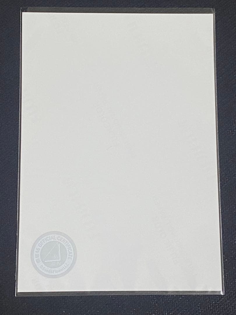 松本和子　櫻坂46 生写真　四期生お披露目制服　直筆サイン　ヨリ